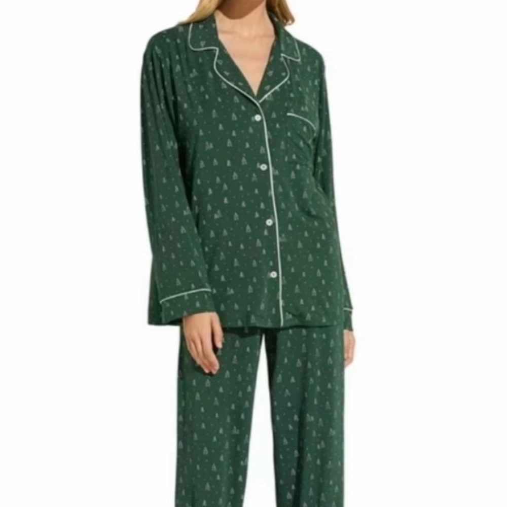 Eberjey Pajamas Christmas Trees Top XL